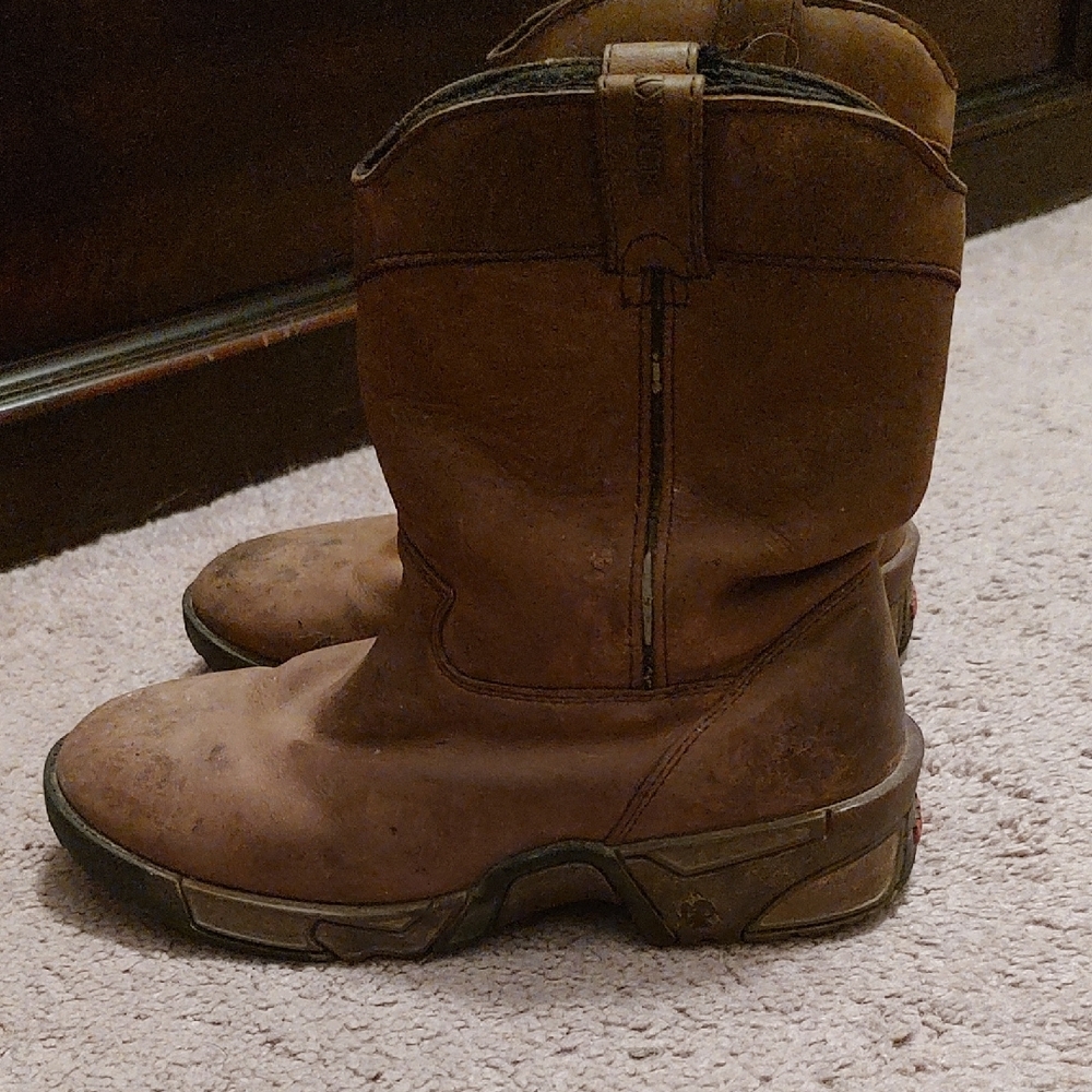 Kids Rocky Brown Leather Boots